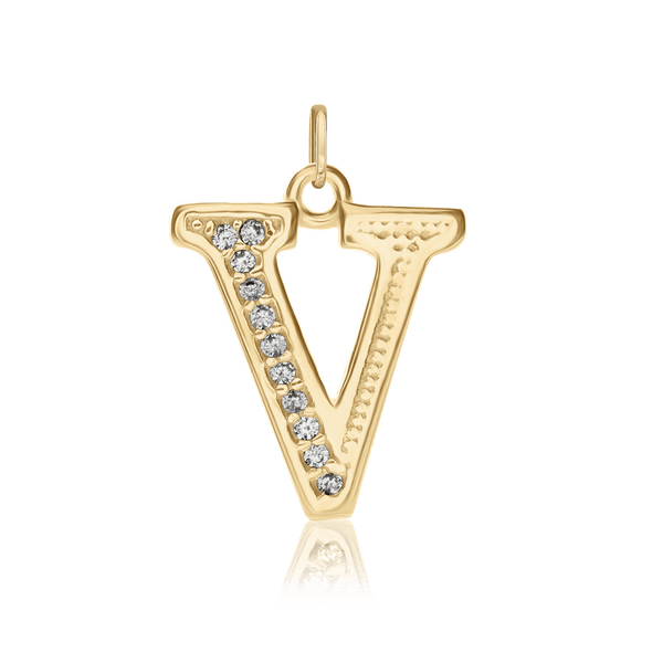 ITI NYC Pro Caption in Sterling Silver (16mm) (100% Polished with Bail - Includes CZs)