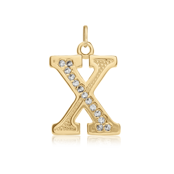 ITI NYC Pro Caption in Sterling Silver (16mm) (100% Polished with Bail - Includes CZs)