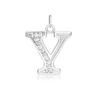 ITI NYC Pro Caption in Sterling Silver (16mm) (100% Polished with Bail - Includes CZs)