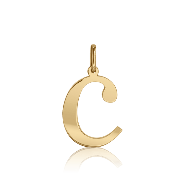 ITI NYC Old Standard in 14K Gold (17-25mm) (100% Polished with Bail)