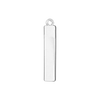 Block Initial Pendant with 1 Ring in Sterling Silver (25.00 mm)