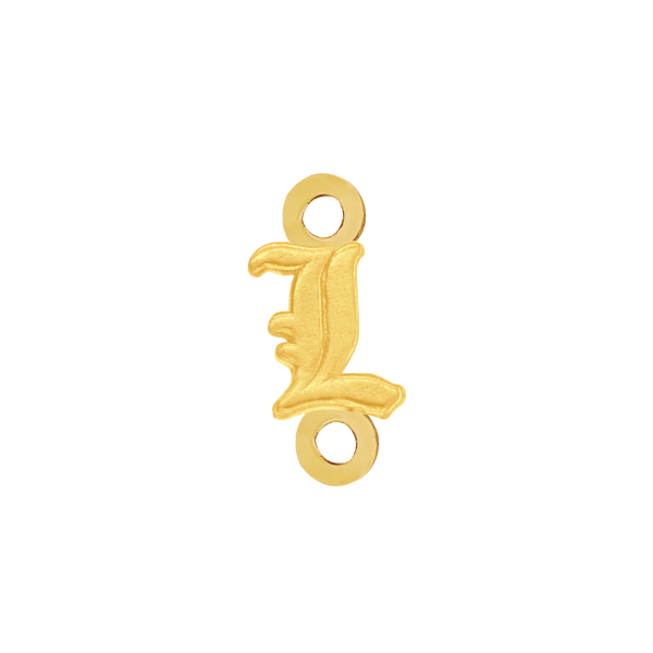 Old English Initials with 2 Jump Rings (4.25 mm)