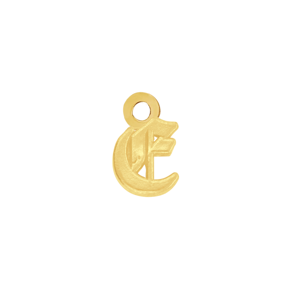 Old English Initials with 1 Jump Ring (4.25 mm)