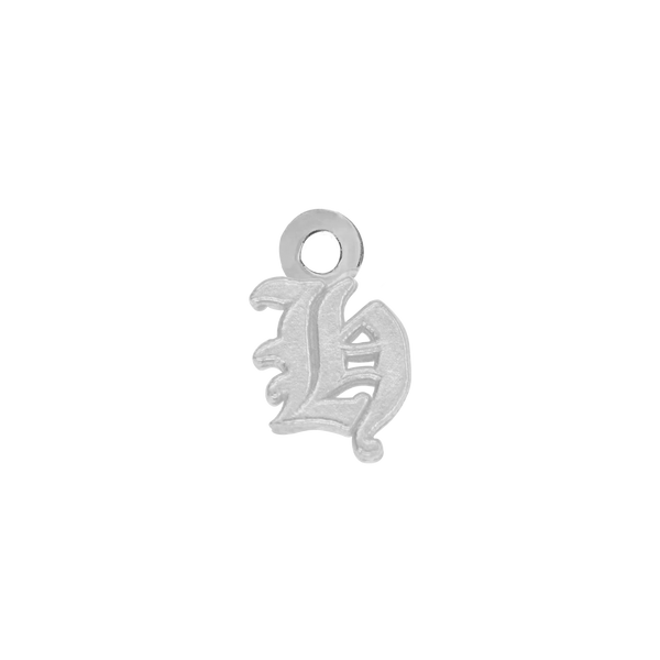 Old English Initials with 1 Jump Ring (4.25 mm)