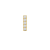 Small Initial Charm with Lab Grown Diamonds Finding in 14K Gold