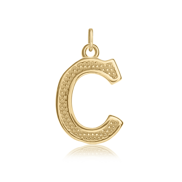 ITI NYC Pro Caption Bold with Beaded Design in Sterling Silver (15mm) (100% Polished with Bail)