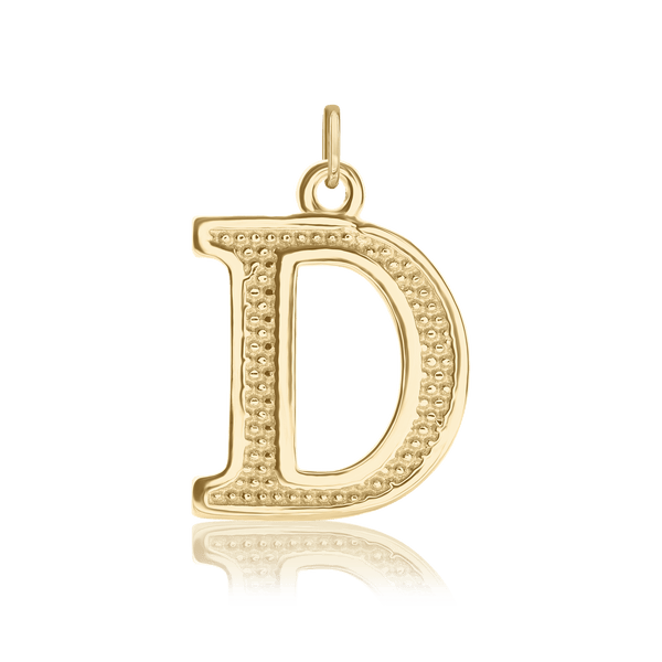 ITI NYC Pro Caption Bold with Beaded Design in Sterling Silver (15mm) (100% Polished with Bail)