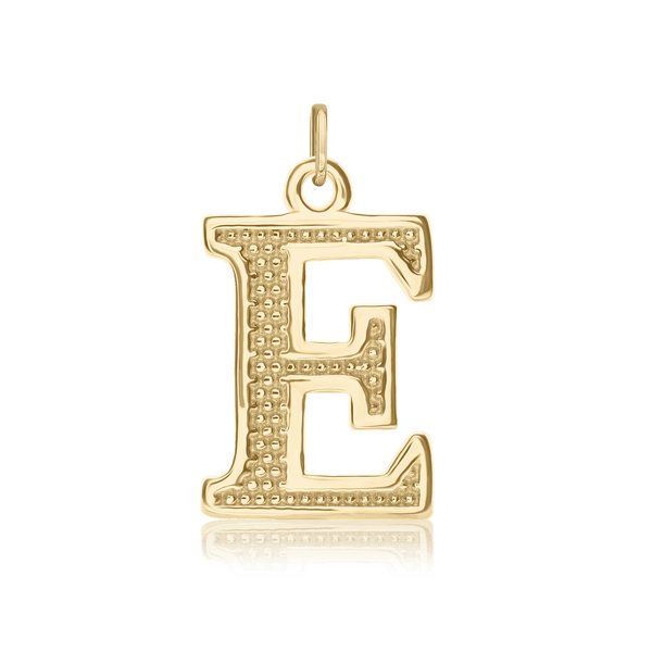 ITI NYC Pro Caption Bold with Beaded Design in Sterling Silver (15mm) (100% Polished with Bail)