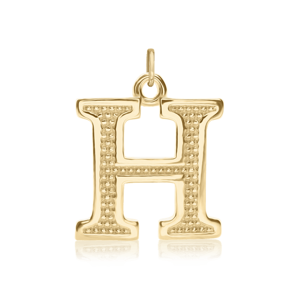 ITI NYC Pro Caption Bold with Beaded Design in Sterling Silver (15mm) (100% Polished with Bail)