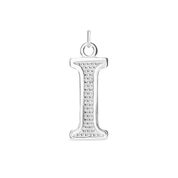 ITI NYC Pro Caption Bold with Beaded Design in Sterling Silver (15mm) (100% Polished with Bail)