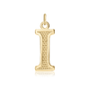 ITI NYC Pro Caption Bold with Beaded Design in 14K Gold (15mm) (100% Polished with Bail)
