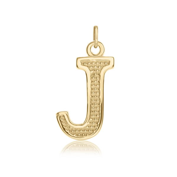 ITI NYC Pro Caption Bold with Beaded Design in Sterling Silver (15mm) (100% Polished with Bail)
