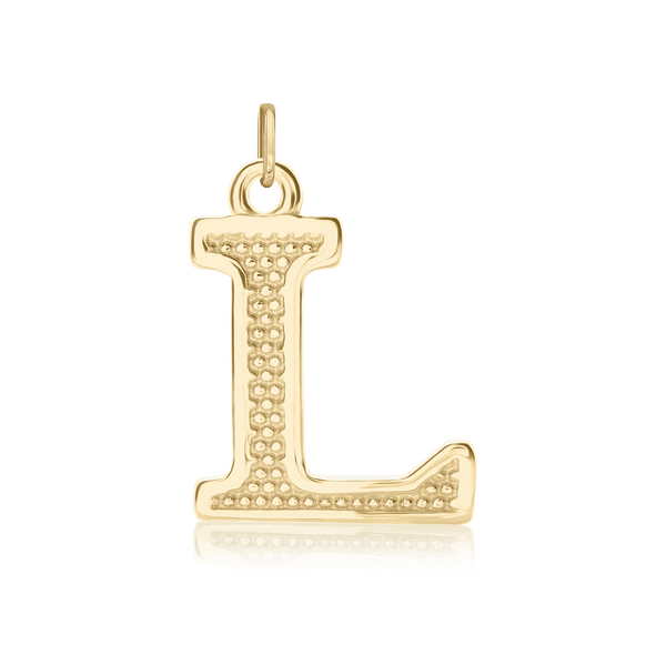 ITI NYC Pro Caption Bold with Beaded Design in 14K Gold (15mm) (100% Polished with Bail)