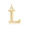 ITI NYC Pro Caption Bold with Beaded Design in 14K Gold (15mm) (100% Polished with Bail)