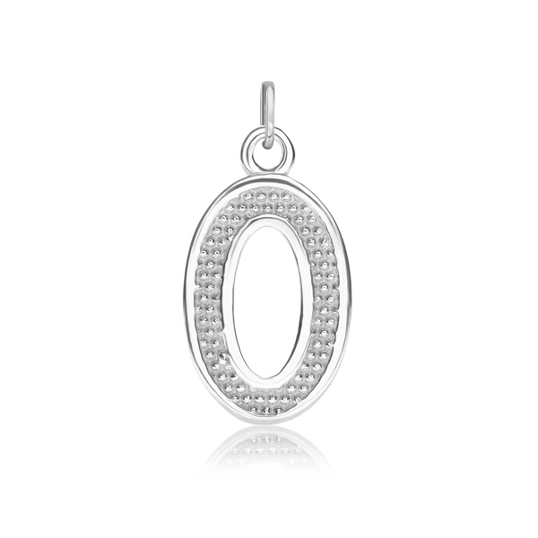 ITI NYC Pro Caption Bold with Beaded Design in Sterling Silver (15mm) (100% Polished with Bail)