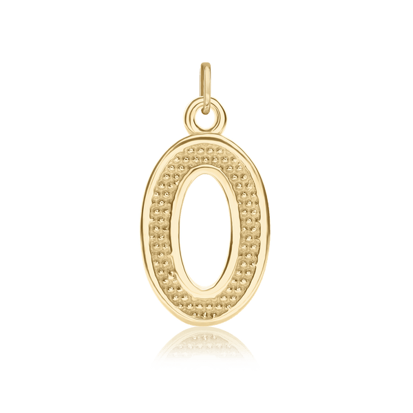 ITI NYC Pro Caption Bold with Beaded Design in 14K Gold (15mm) (100% Polished with Bail)