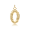 ITI NYC Pro Caption Bold with Beaded Design in 14K Gold (15mm) (100% Polished with Bail)