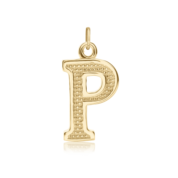 ITI NYC Pro Caption Bold with Beaded Design in Sterling Silver (15mm) (100% Polished with Bail)