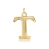 ITI NYC Pro Caption Bold with Beaded Design in 14K Gold (15mm) (100% Polished with Bail)
