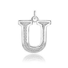 Load image into Gallery viewer, ITI NYC Pro Caption Bold with Beaded Design in Sterling Silver (15mm) (100% Polished with Bail)
