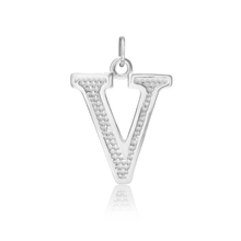 Load image into Gallery viewer, ITI NYC Pro Caption Bold with Beaded Design in Sterling Silver (15mm) (100% Polished with Bail)
