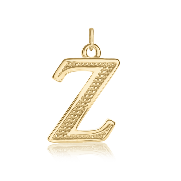 ITI NYC Pro Caption Bold with Beaded Design in Sterling Silver (15mm) (100% Polished with Bail)