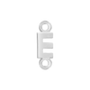 Block Initials with Two Jump Rings in Sterling Silver (6.00 mm)