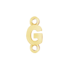 Block Initials with Two Jump Rings in 14K Gold (6.00 mm)