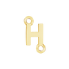 Block Initials with Two Jump Rings in 14K Gold (6.00 mm)
