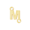 Block Initials with Two Jump Rings in 14K Gold (6.00 mm)