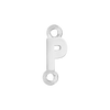 Block Initials with Two Jump Rings in Sterling Silver (6.00 mm)
