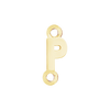 Block Initials with Two Jump Rings in 14K Gold (6.00 mm)