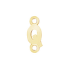 Block Initials with Two Jump Rings in 14K Gold (6.00 mm)