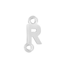Block Initials with Two Jump Rings in Sterling Silver (6.00 mm)
