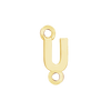 Block Initials with Two Jump Rings in 14K Gold (6.00 mm)