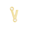 Block Initials with Two Jump Rings in 14K Gold (6.00 mm)