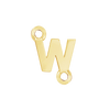 Block Initials with Two Jump Rings in 14K Gold (6.00 mm)