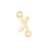 Block Initials with Two Jump Rings in 14K Gold (6.00 mm)