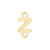 Block Initials with Two Jump Rings in 14K Gold (6.00 mm)