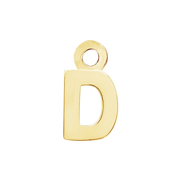 Block Initials with 1 Jump Ring (11 mm)
