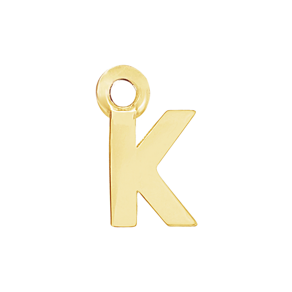 Block Initials with 1 Jump Ring (11 mm)