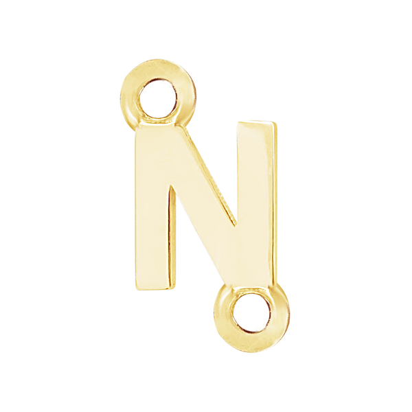 Block Initials with 2 Jump Rings (11 mm)