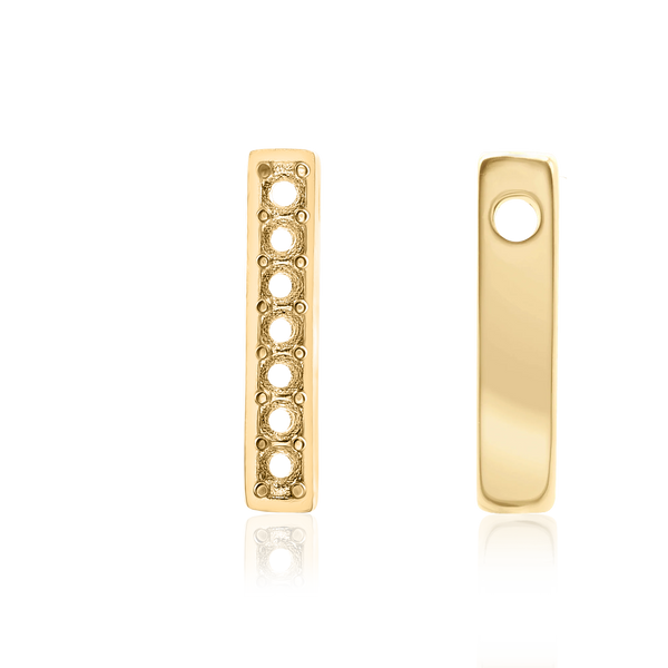 ITI NYC Campton Extra Bold Slider in 14K Gold (12.5mm) (100% Polished)