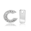 ITI NYC Campton Extra Bold Slider in Sterling Silver (Hole:1mm) (6mm) (100% Polished)