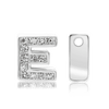 ITI NYC Campton Extra Bold Slider in Sterling Silver (Hole:1mm) (6mm) (100% Polished)