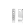 ITI NYC Campton Extra Bold Slider in Sterling Silver (Hole:1mm) (6mm) (100% Polished)