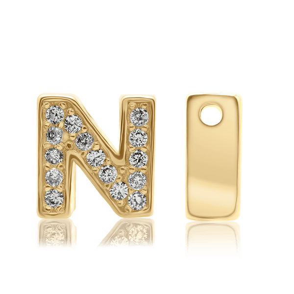 ITI NYC Campton Extra Bold Slider in Sterling Silver (Hole:1mm) (6mm) (100% Polished)