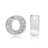 ITI NYC Campton Extra Bold Slider in Sterling Silver (Hole:1mm) (6mm) (100% Polished)