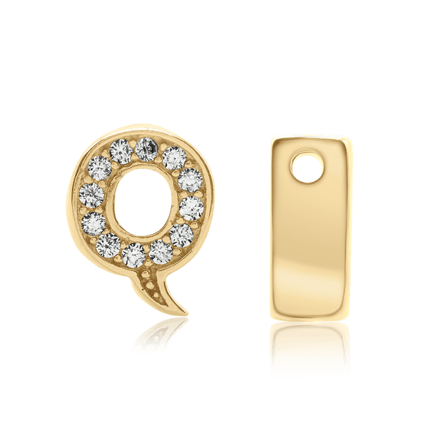 ITI NYC Campton Extra Bold Slider in Sterling Silver (Hole:1mm) (6mm) (100% Polished)