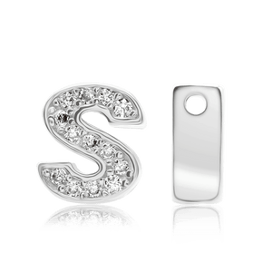 ITI NYC Campton Extra Bold Slider in Sterling Silver (Hole:1mm) (6mm) (100% Polished)